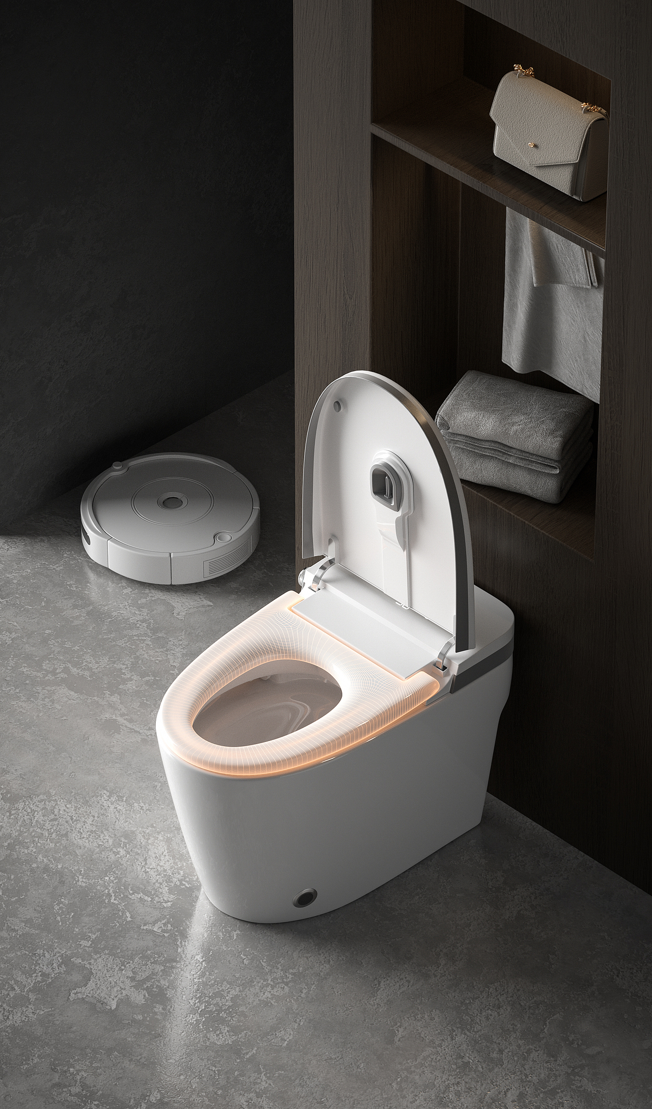 随便发发 挂壁马桶&智能马桶渲染表现（图ZMzEzMjYwNjky） - 产品 - 站酷设计师林致渠原创素材 - 站酷ZCOOL