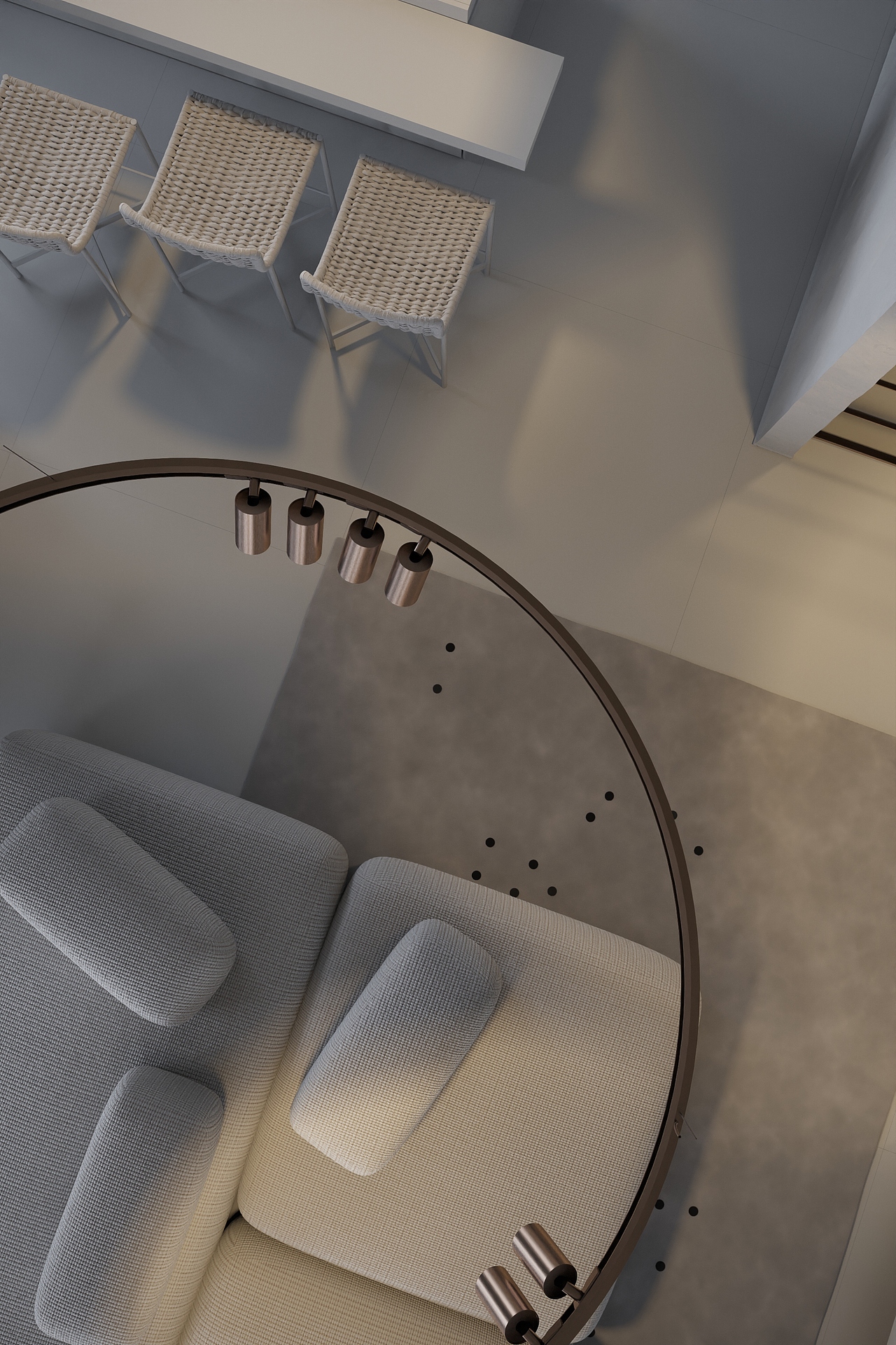 極簡的平層公寓