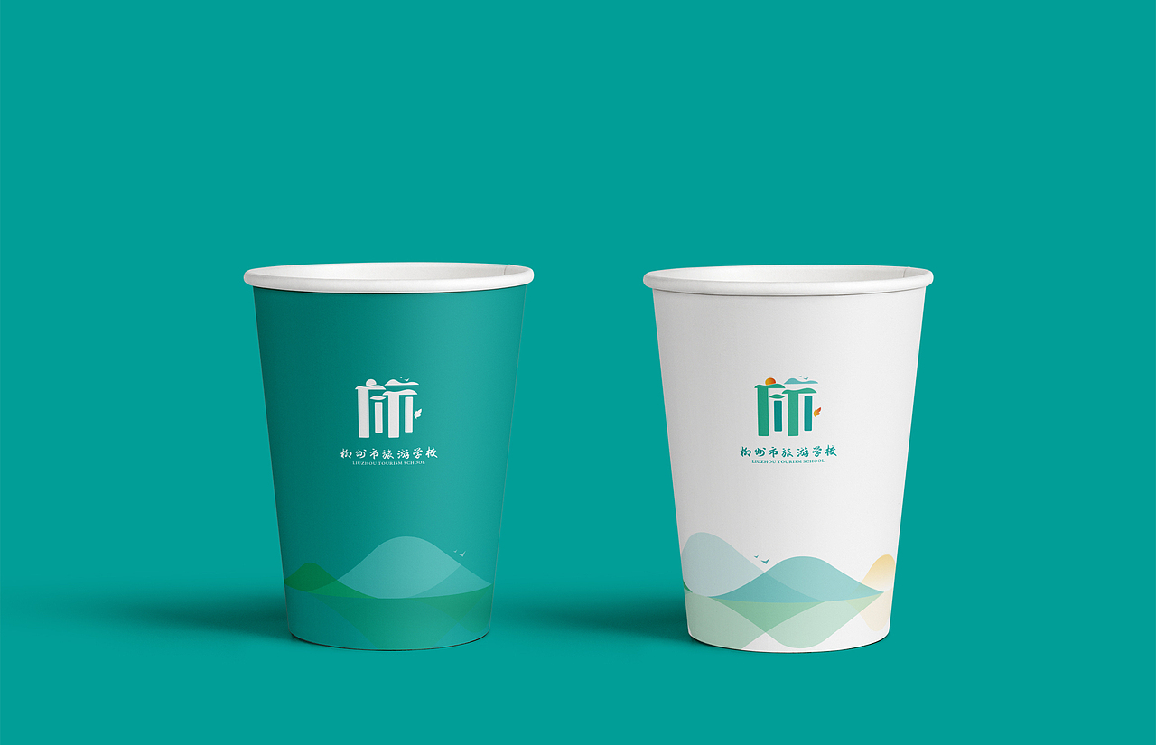 柳州旅游学校品牌形象升级/学校logo#品牌设计（图ZMzQ3MzIyNDky） - Logo - 站酷设计师子绯鱼丨design原创素材 - 站酷ZCOOL