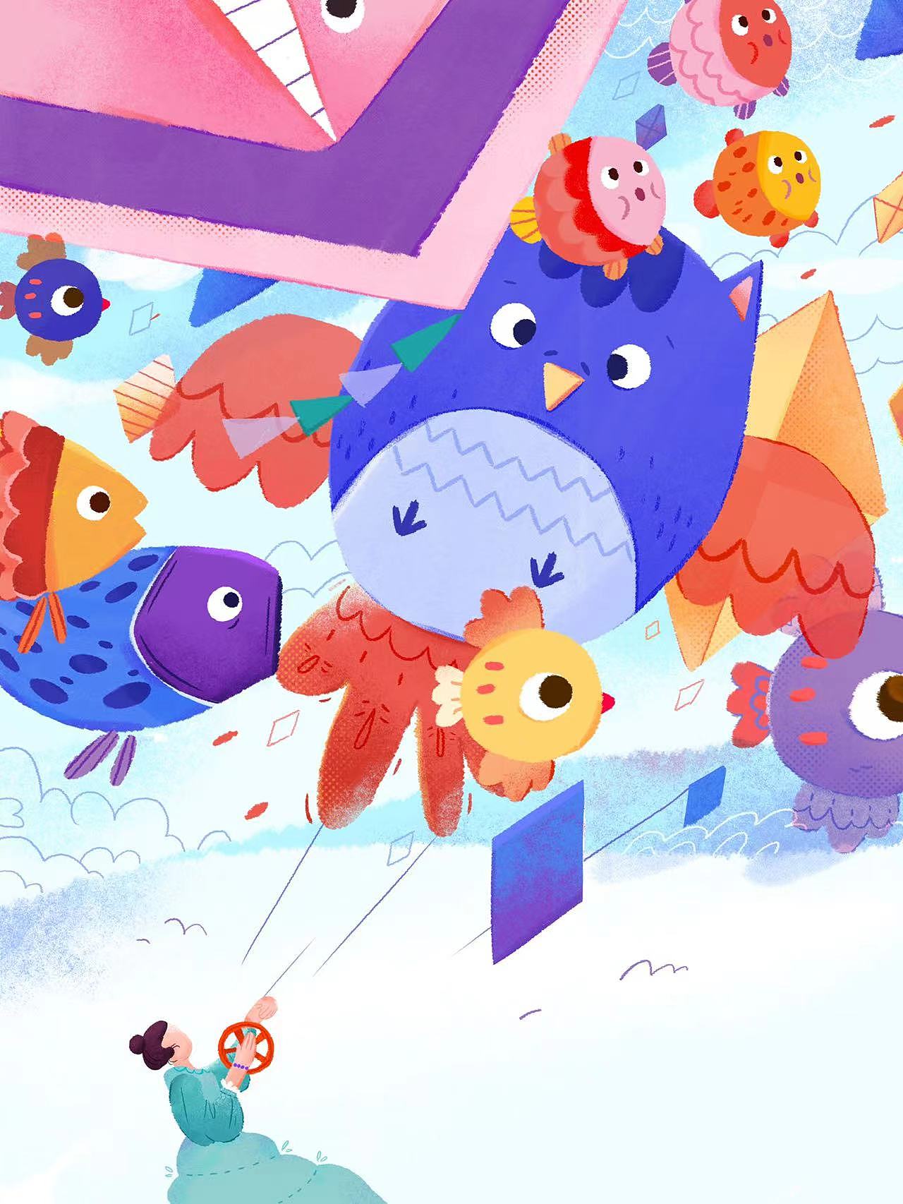 风筝一下（图ZMzAzMjQ1Mzc2） - 创作习作 - 站酷设计师小头仔原创素材 - 站酷ZCOOL