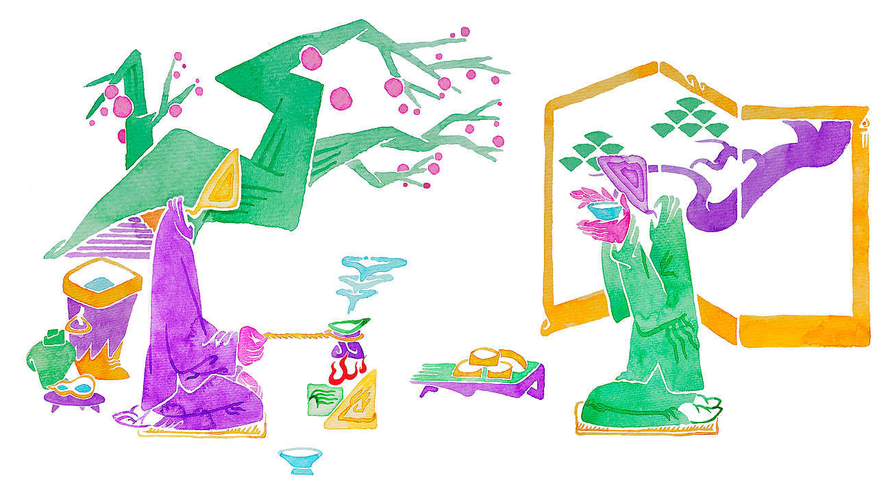 茶π的美好世界（图ZMzQxODI3NzYw） - 艺术插画 - 站酷设计师孫果樹原创素材 - 站酷ZCOOL