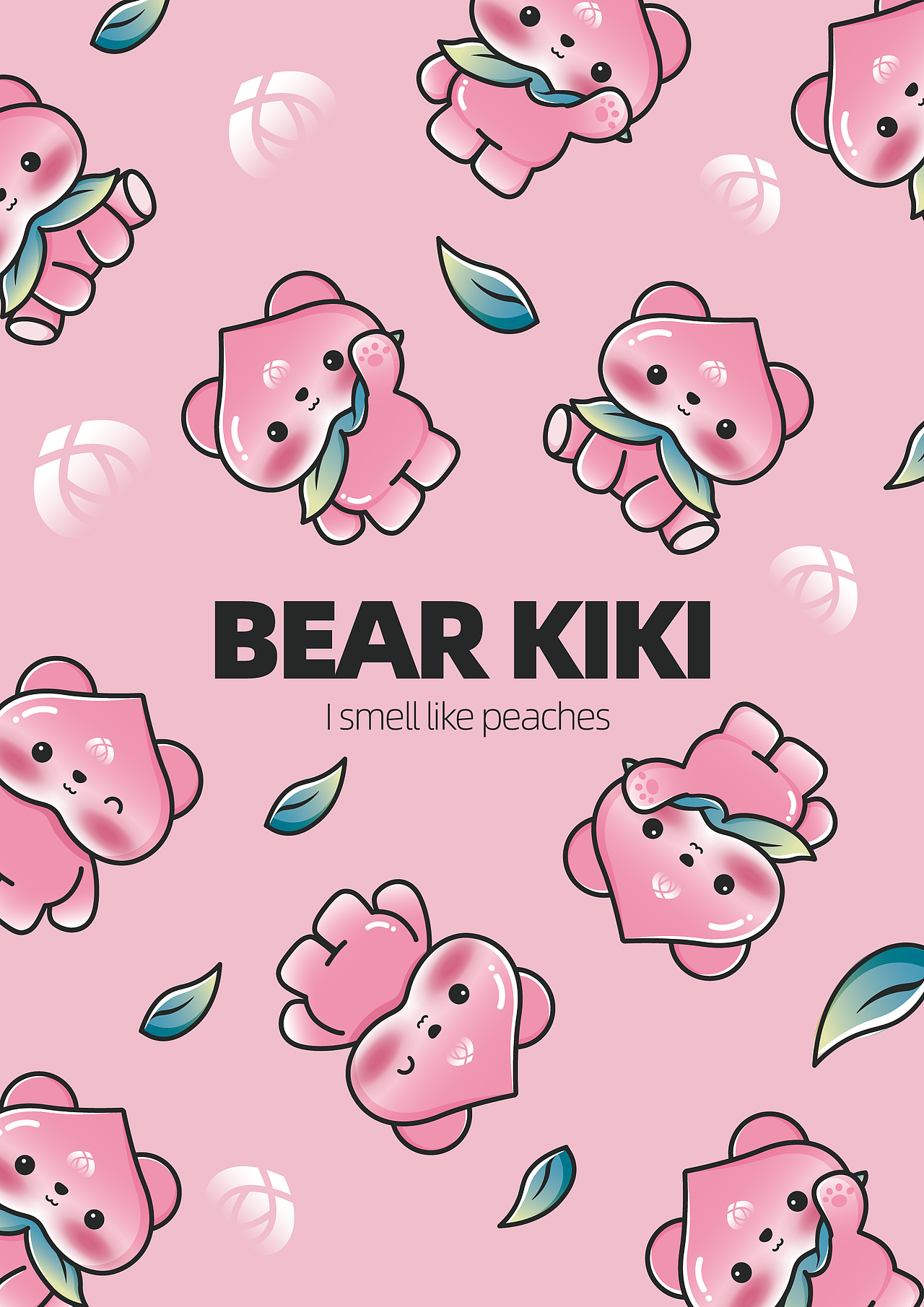 嘻嘻手工IP设计-桃气熊（图ZMzI3ODI0NjQ4） - IP形象 - 站酷设计师设计师爽妹子原创素材 - 站酷ZCOOL