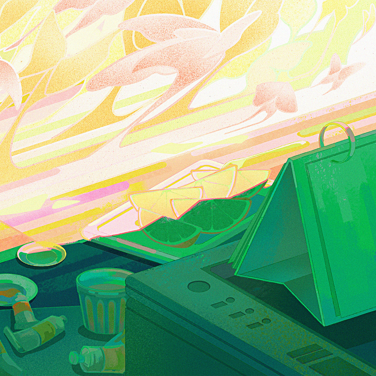 茶派的美好世界-生命力（圖ZMzQxODk5MDIw） - 商業(yè)插畫 - 站酷設計師Eryaa原創(chuàng)素材 - 站酷ZCOOL