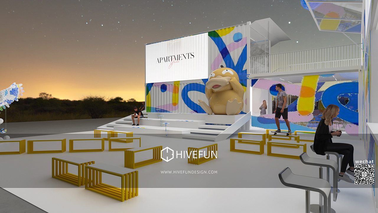 集装箱展台（图ZMzI4NDMwNTA0） - 展陈设计 - 站酷设计师HiveFundesign原创素材 - 站酷ZCOOL