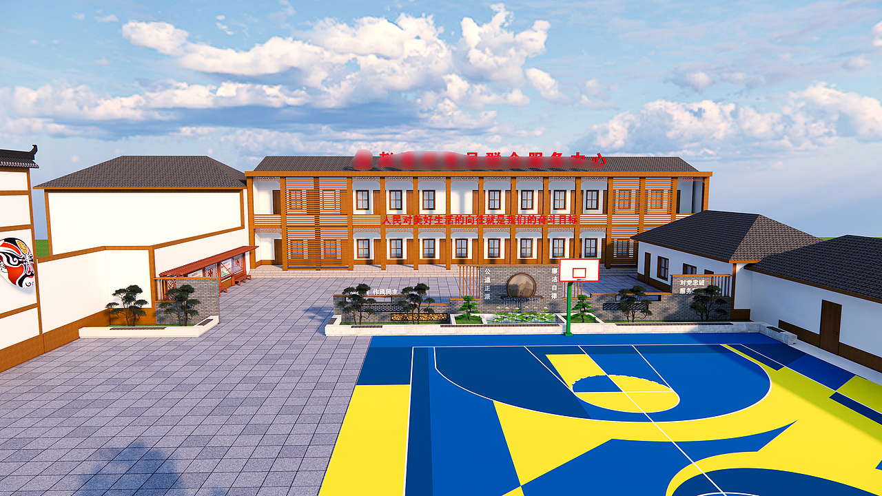 美丽乡村效果图（图ZMzIyMzMxMjA4） - 其他三维 - 站酷设计师指尖丨Design原创素材 - 站酷ZCOOL