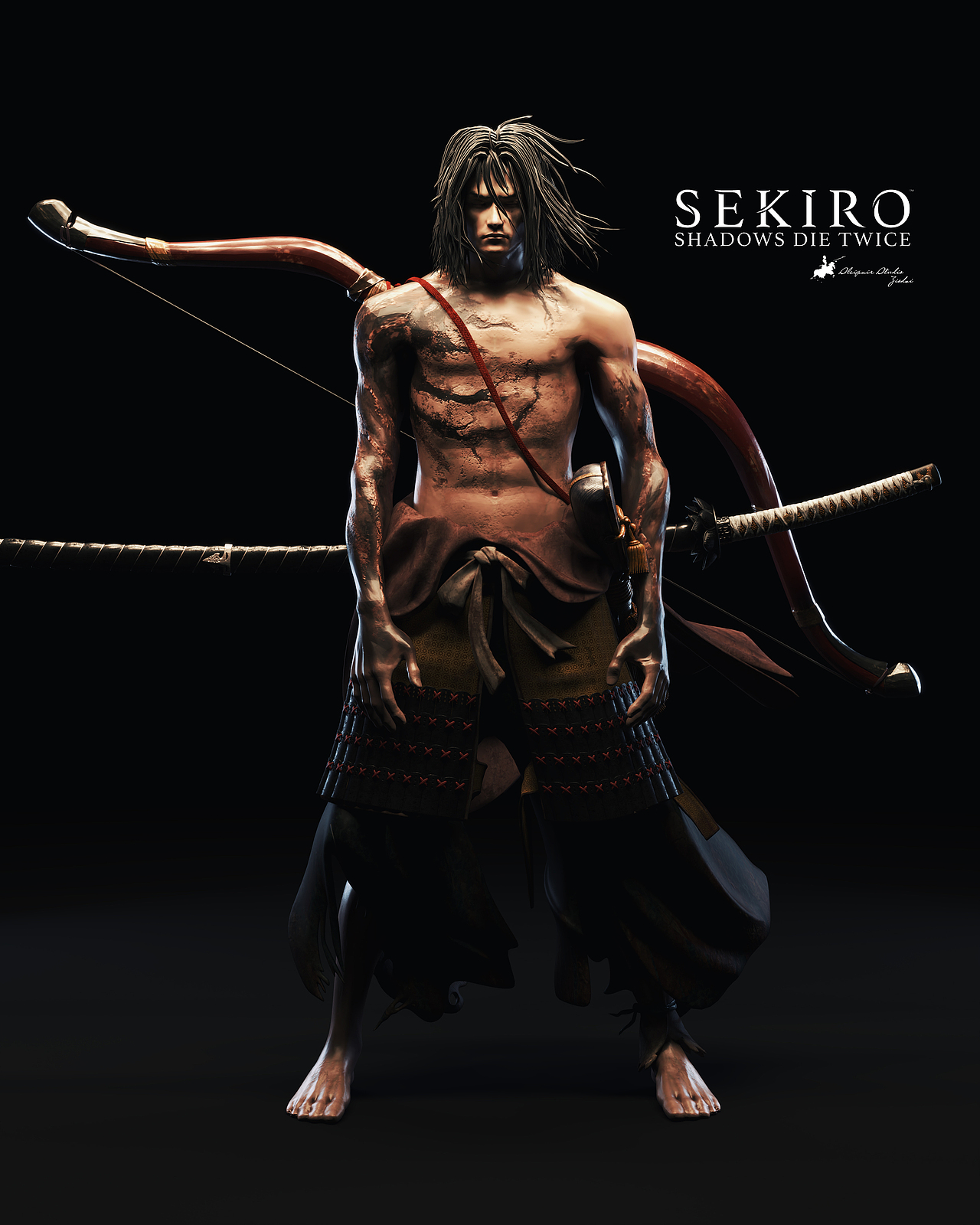 只狼 苇名弦一郎（图ZMzU0NjUwNjgw） - 人物/生物 - 站酷设计师ziodai原创素材 - 站酷ZCOOL