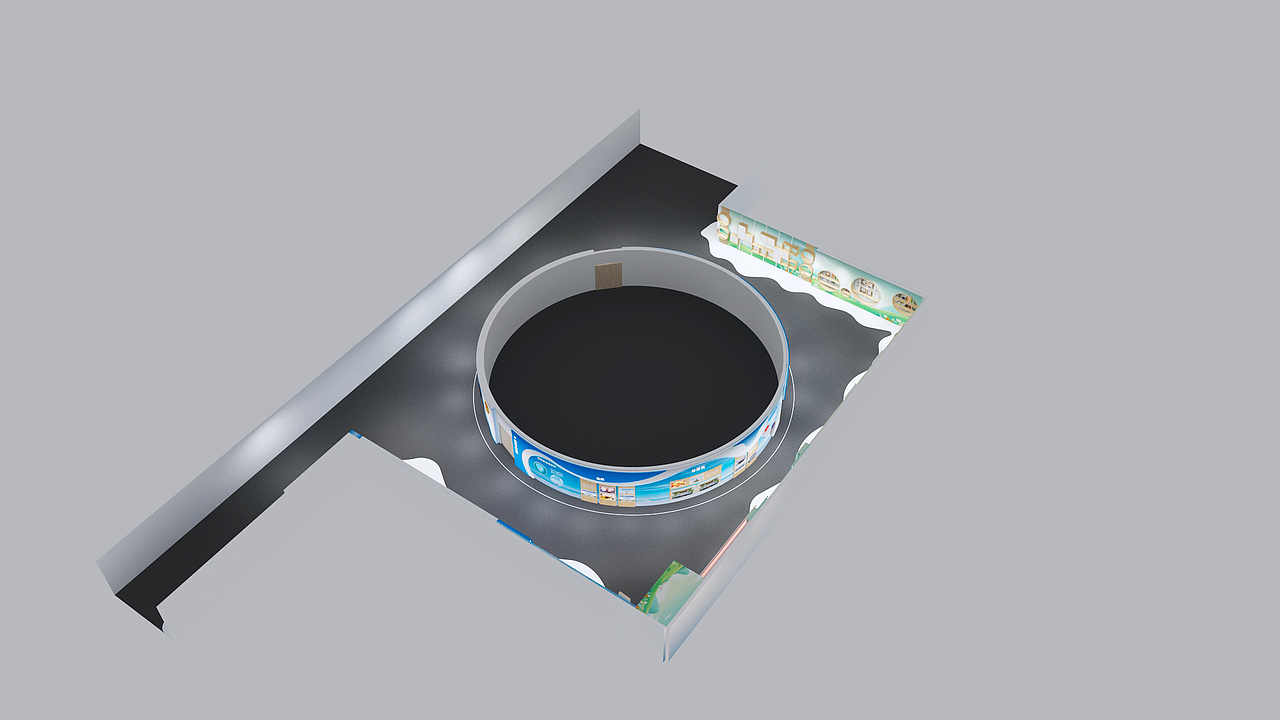 青少年法治长廊设计3D效果图