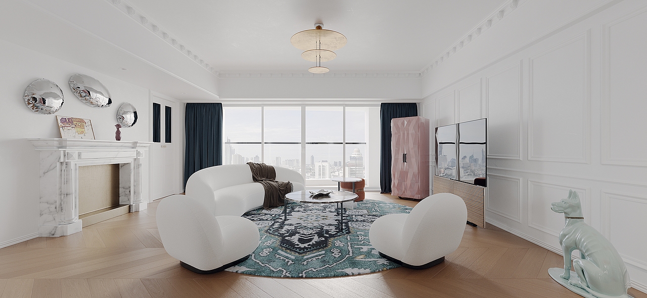 法式轻奢临摹案例作品（图ZMzA2OTYwMzA4） - 家装设计 - 站酷设计师印象空间设计表现原创素材 - 站酷ZCOOL