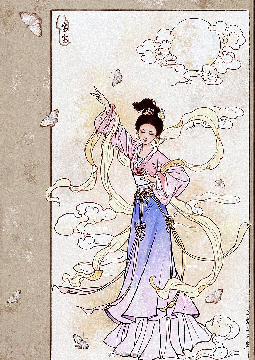 梦华录盼儿古风插画合集（图ZMzExNjgxNTQw） - 创作习作 - 站酷设计师官官an原创素材 - 站酷ZCOOL