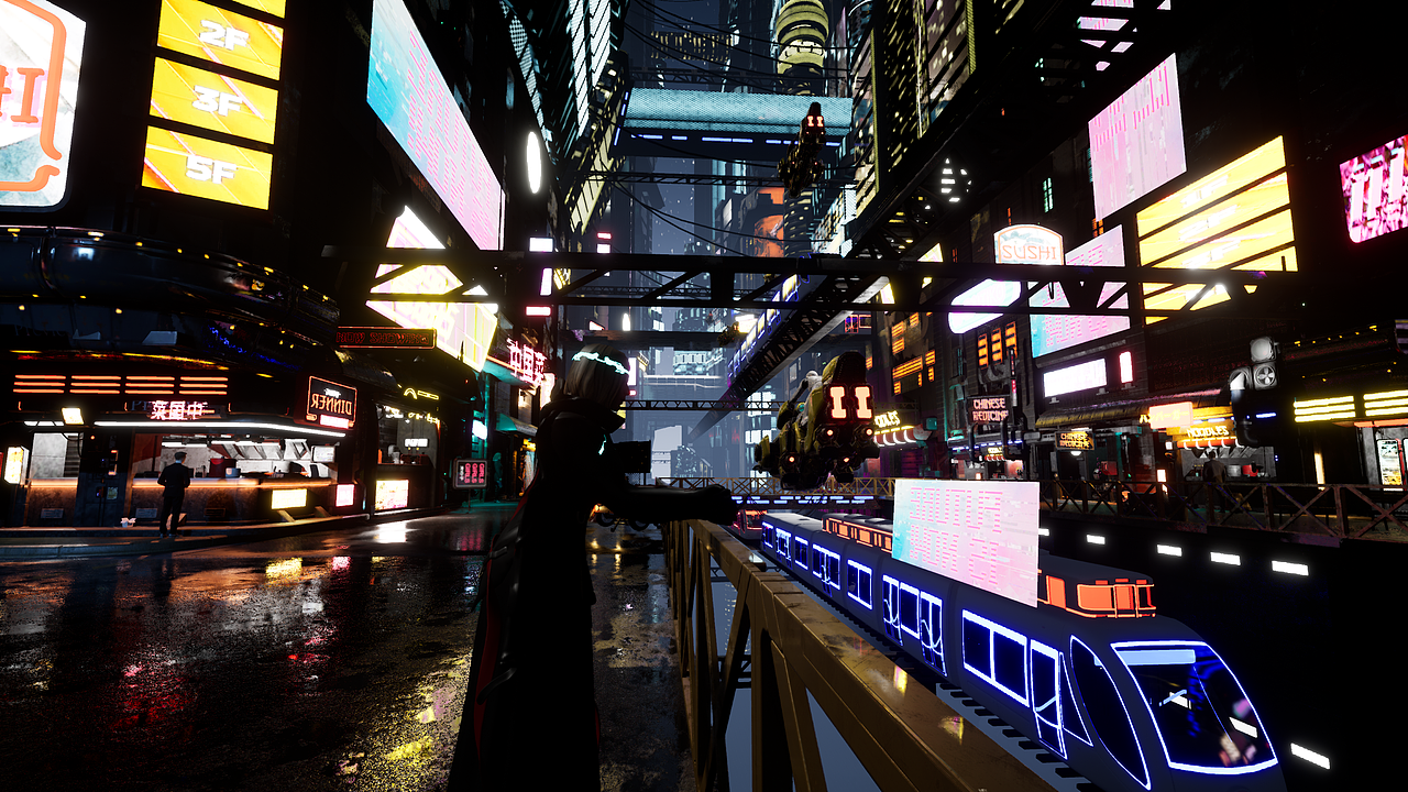 赛博朋克街道UE4作品（图ZMzQ1ODUzMTgw） - 动画/影视 - 站酷设计师Chenmo00uhfhu原创素材 - 站酷ZCOOL