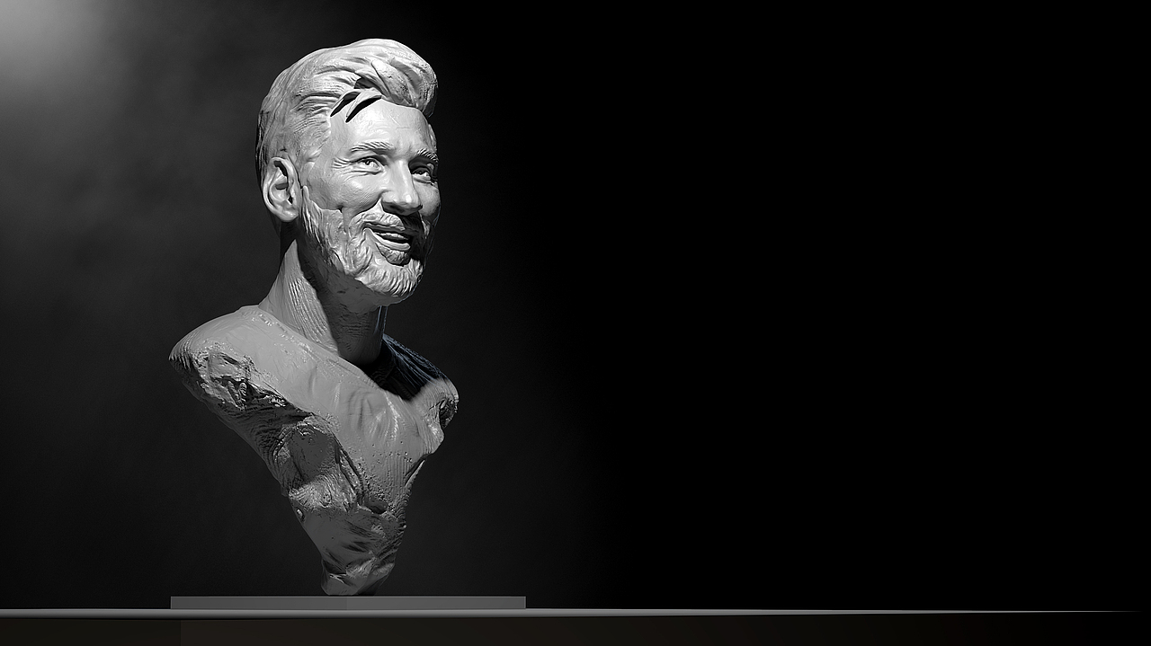 zbrush梅西人像雕塑（图ZMzI0NDgyMTk2） - 人物/生物 - 站酷设计师维克多果果原创素材 - 站酷ZCOOL