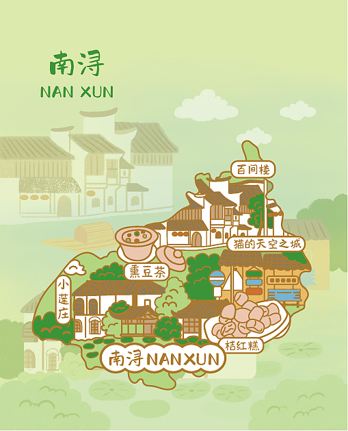 文创设计｜城市系列冰箱贴设计（图ZMzUyMTc3NzQ4） - 商业插画 - 站酷设计师子沐插画原创素材 - 站酷ZCOOL