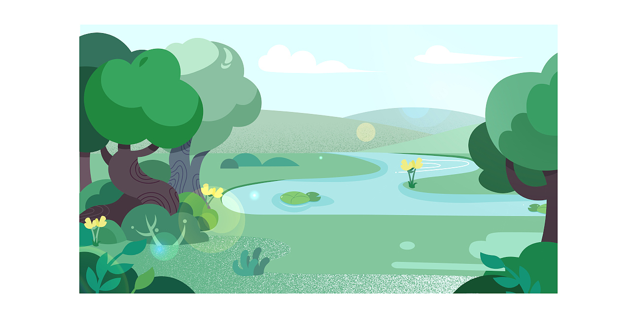 儿童书法动画_场景设定