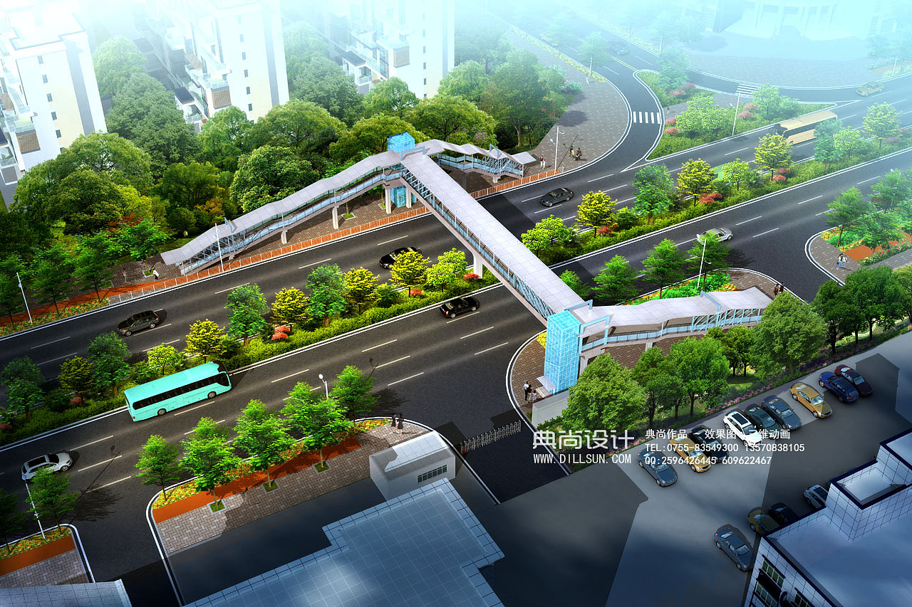 人行天桥效果图1