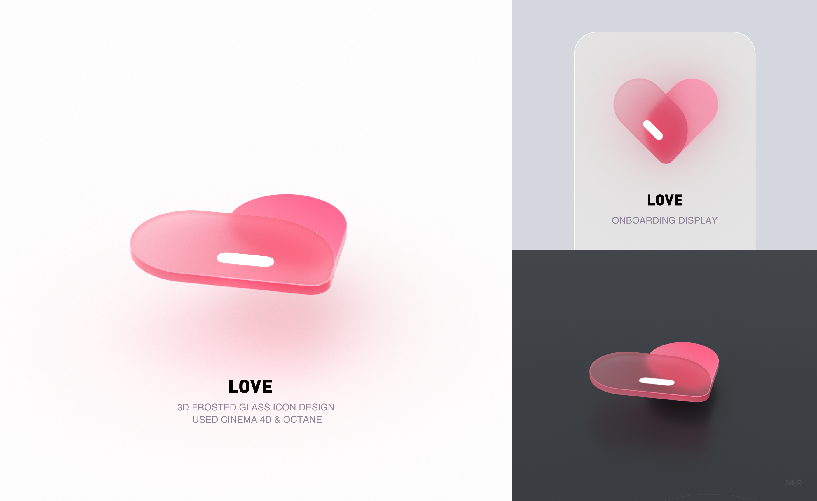 当图标遇到C4D | 磨砂玻璃图标设计（图ZMzM0MDg0OTU2） - 图标 - 站酷设计师墨染ART原创素材 - 站酷ZCOOL