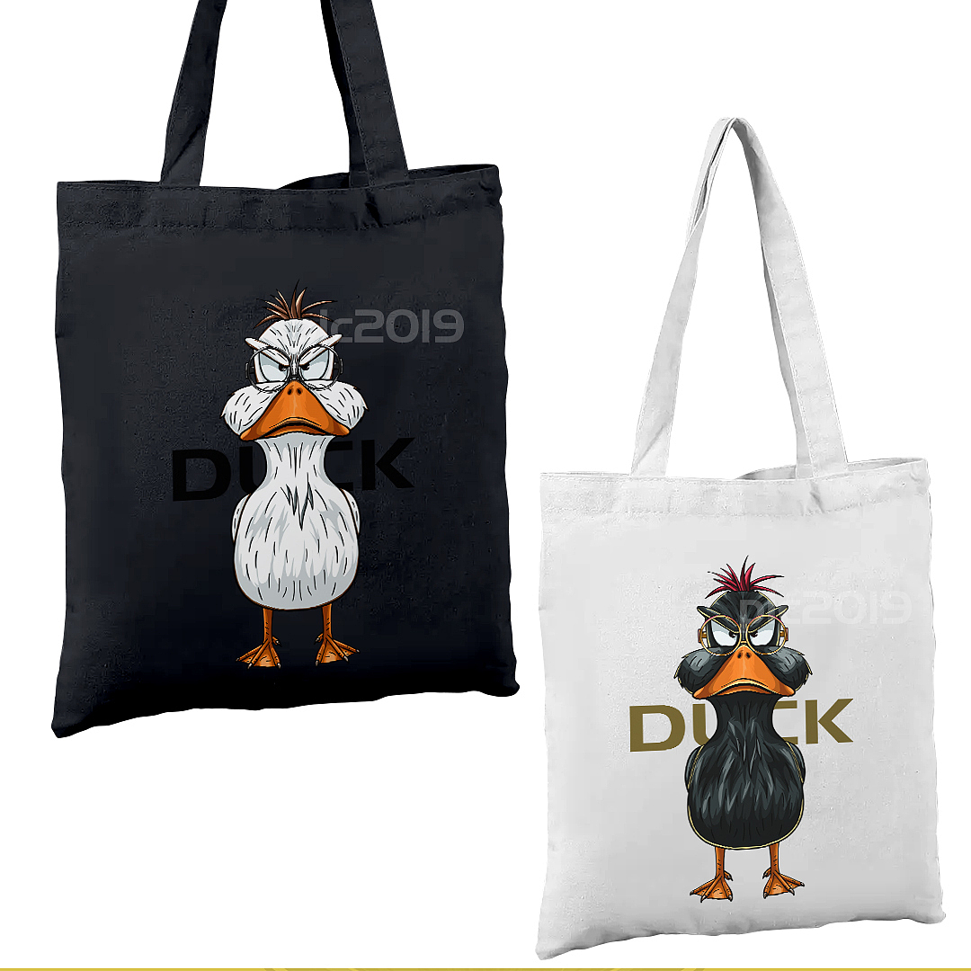 严肃鸭 潮流插画