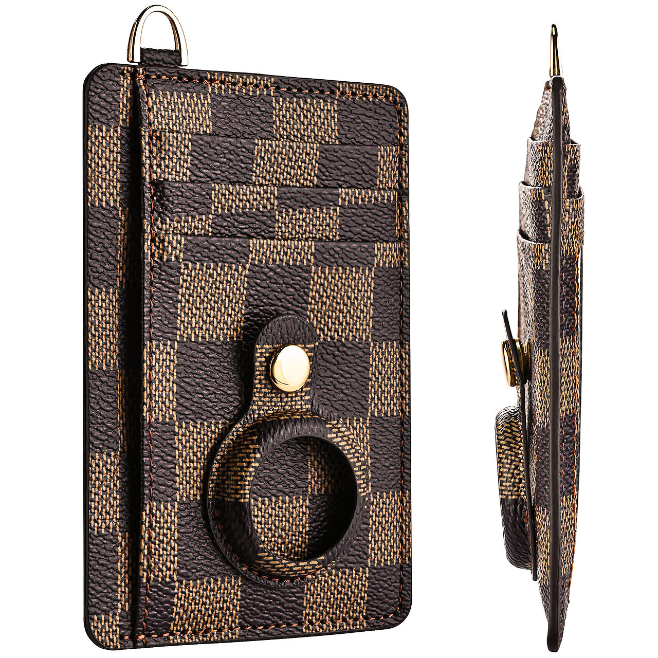 亚马逊格子纹 AirTag追踪器卡包