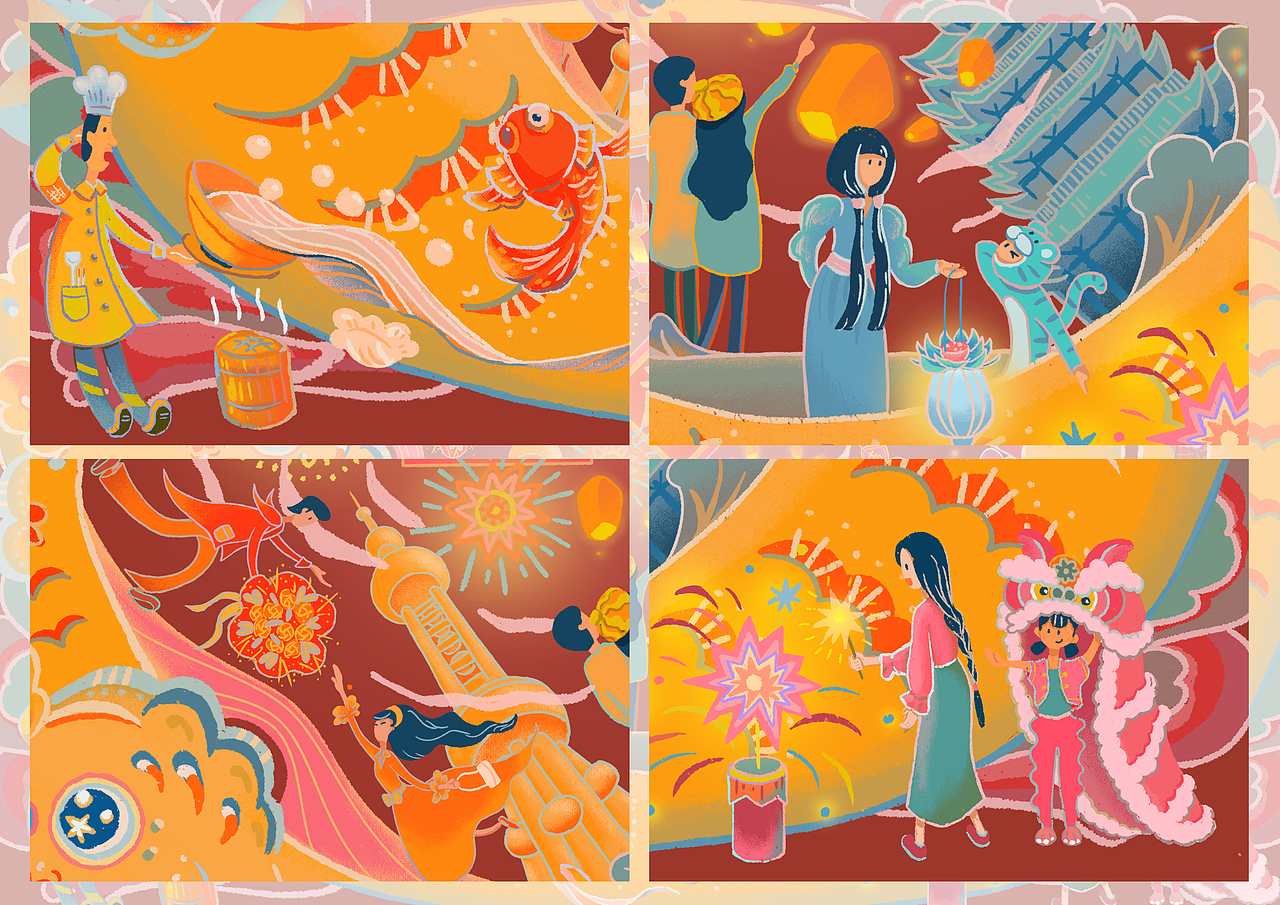 2021-2022春插画作品集（图ZMjk5MTg5NjUy） - 商业插画 - 站酷设计师HBei大贝原创素材 - 站酷ZCOOL