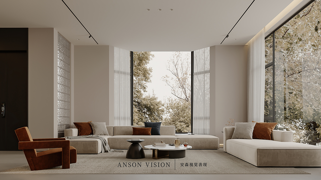 Anson︱枫 现代别墅多空间表现（图ZMzM4MjI4NDY0） - 家装设计 - 站酷设计师Anson安森视觉原创素材 - 站酷ZCOOL