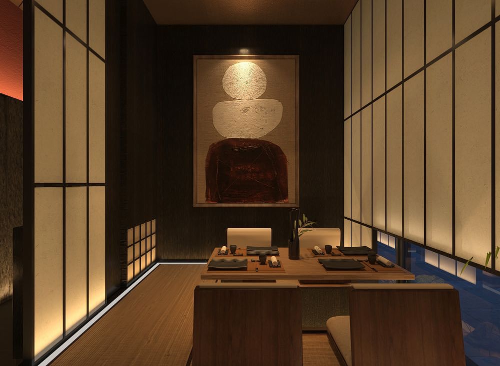 脂玄久酒日料（图ZMjk4ODc0NjQw） - 酒店餐饮设计 - 站酷设计师5DD空间设计原创素材 - 站酷ZCOOL