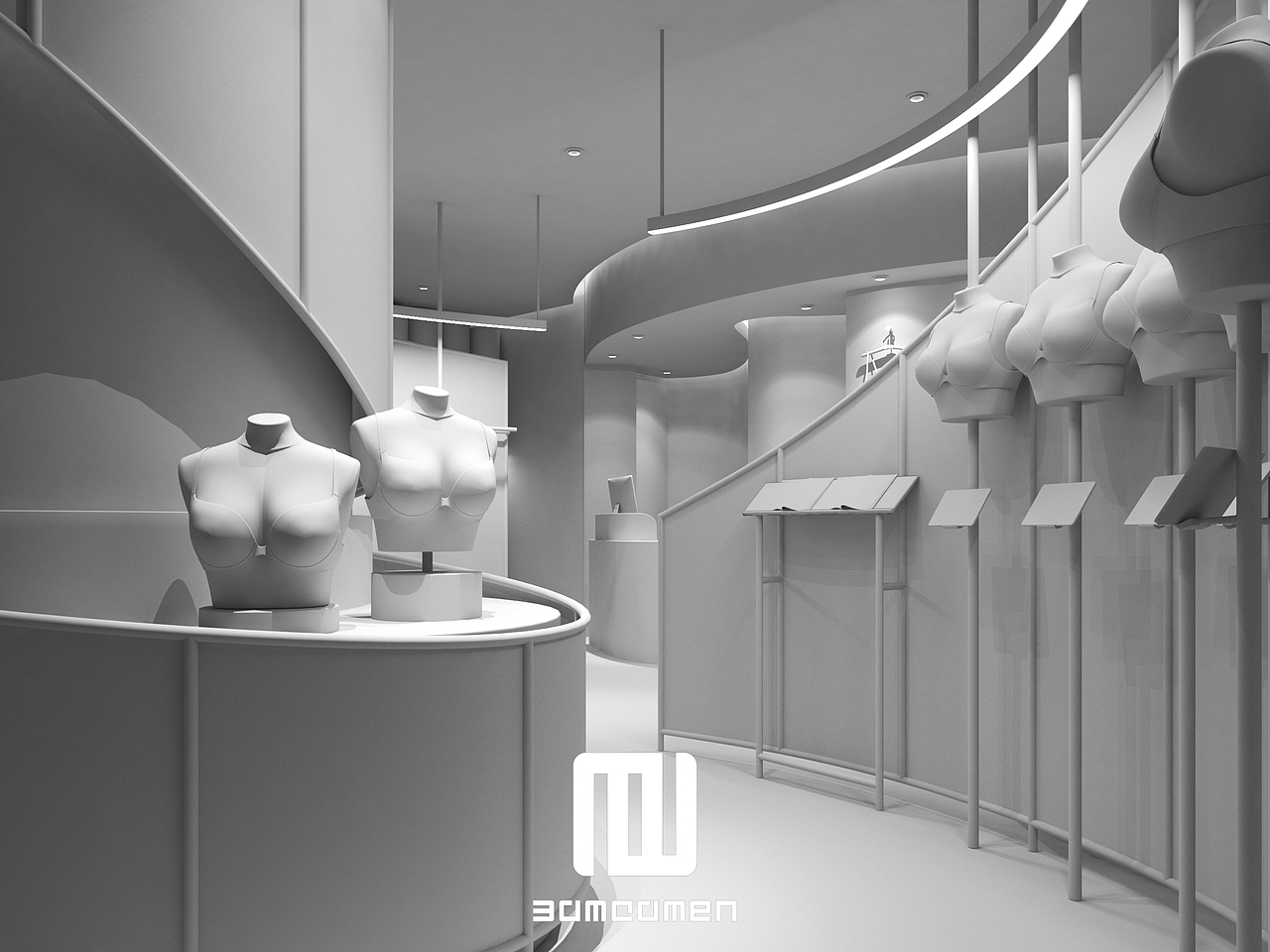 内衣店效果图（图ZMzIwOTgxNDk2） - 建筑/空间 - 站酷设计师3DMadmen原创素材 - 站酷ZCOOL
