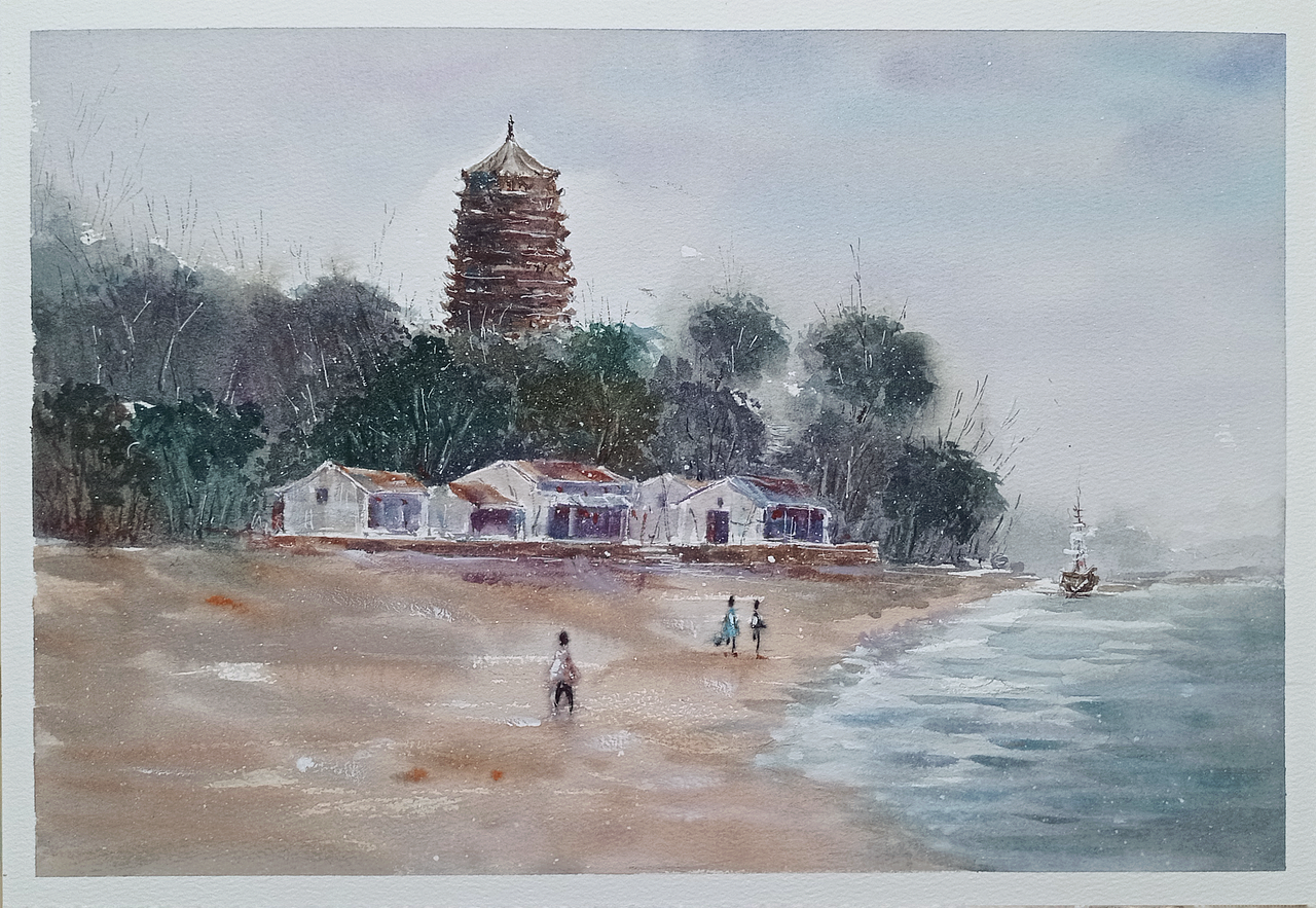 江南（图ZMjk5Njc0NDE2） - 绘画 - 站酷设计师渔歌4号原创素材 - 站酷ZCOOL