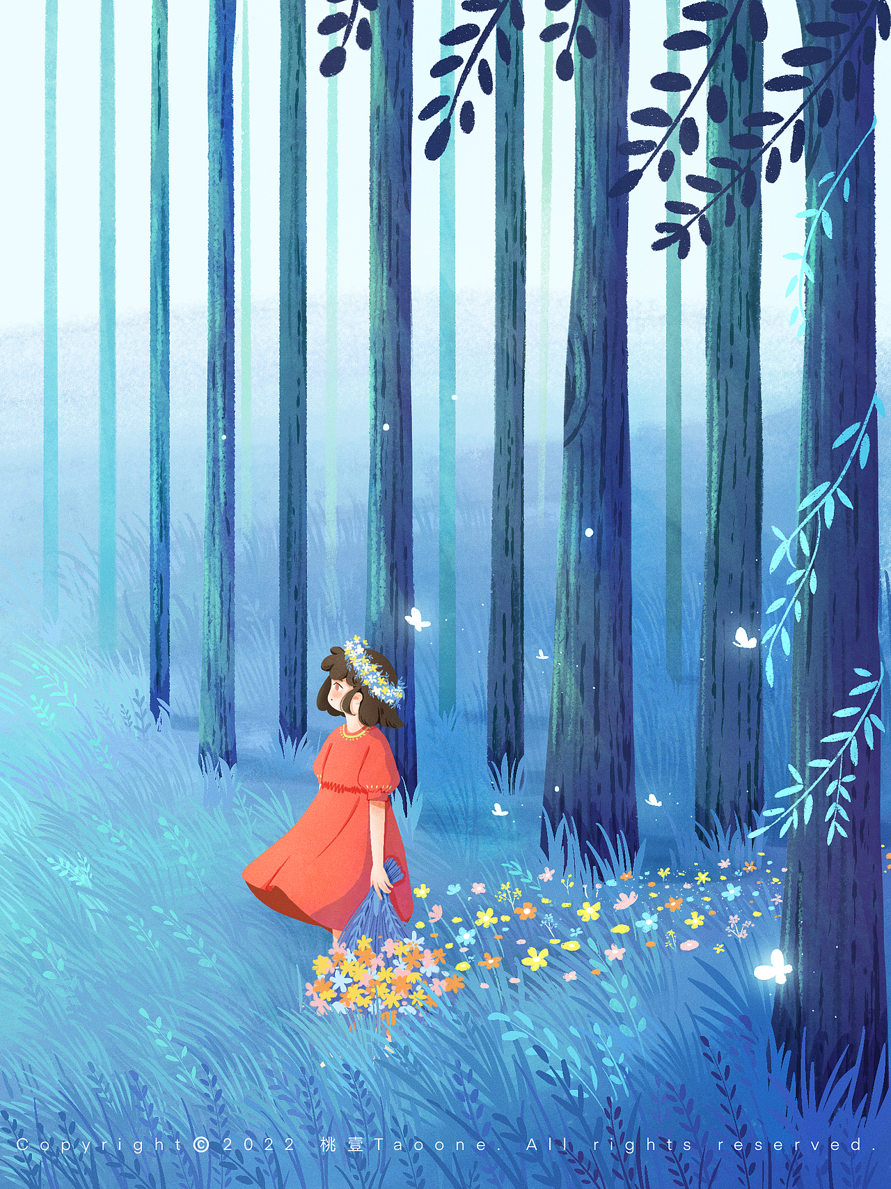 治愈系插画合集（图ZMzExMjI0MDg4） - 创作习作 - 站酷设计师桃壹TY原创素材 - 站酷ZCOOL