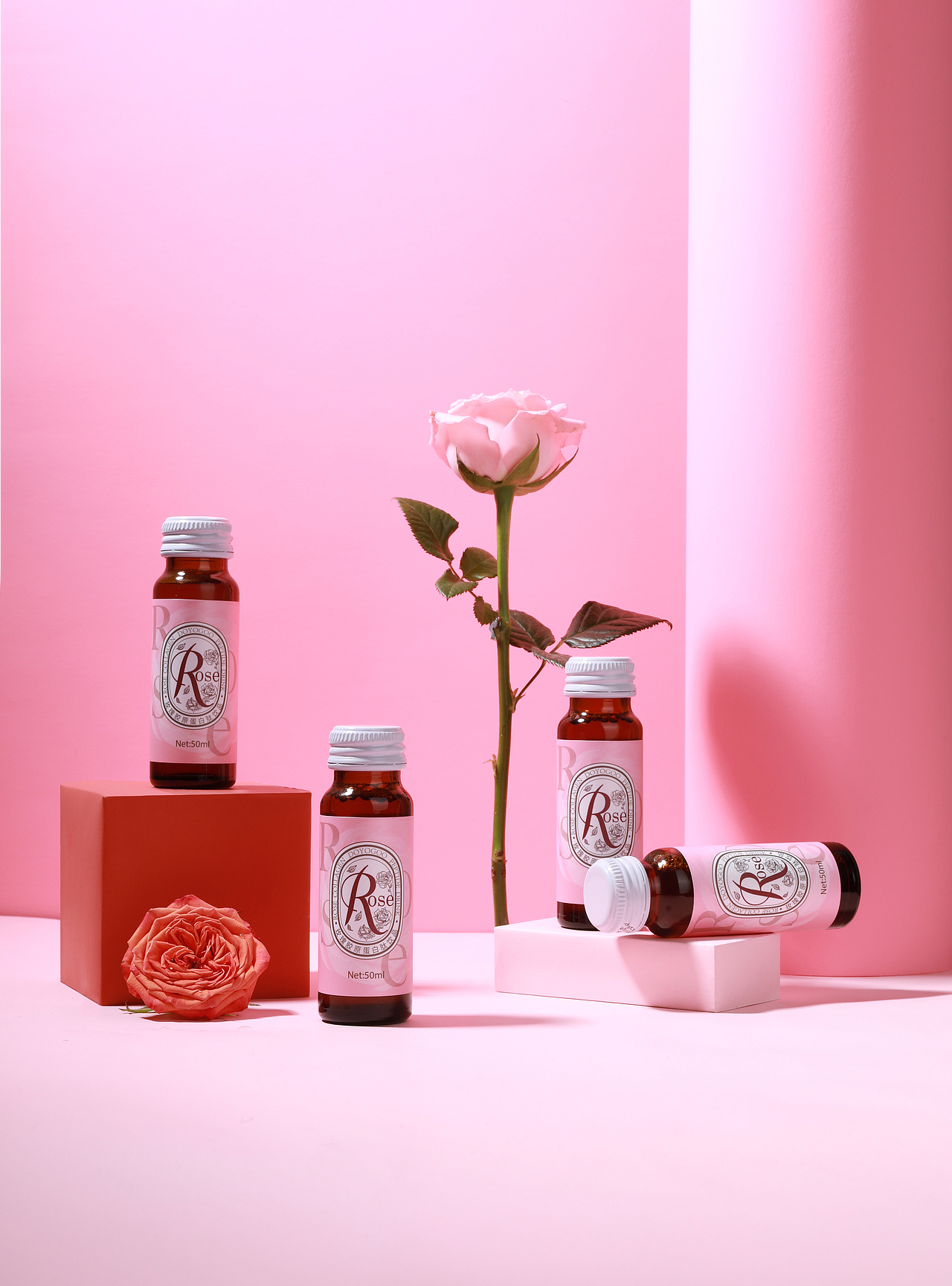 玫瑰胶原蛋白饮品拍摄（图ZMzAzNzY2MTU2） - 产品摄影 - 站酷设计师吃饭睡觉的豆子原创素材 - 站酷ZCOOL