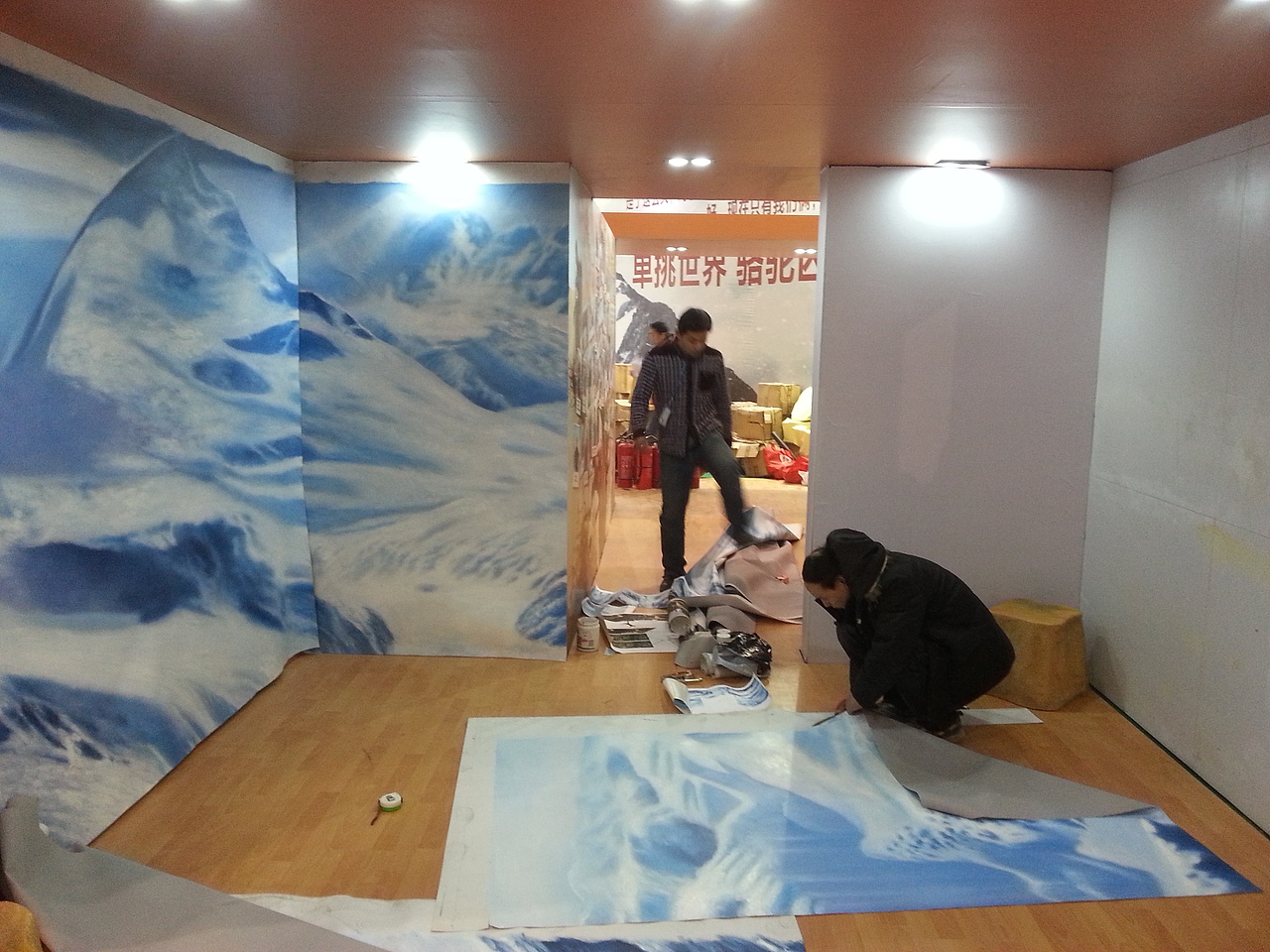 广州第十届亚洲运动用品与时尚展骆驼品牌3D画（图ZMzI2MzM4NzI4） - 绘画 - 站酷设计师上海3D地贴原创素材 - 站酷ZCOOL