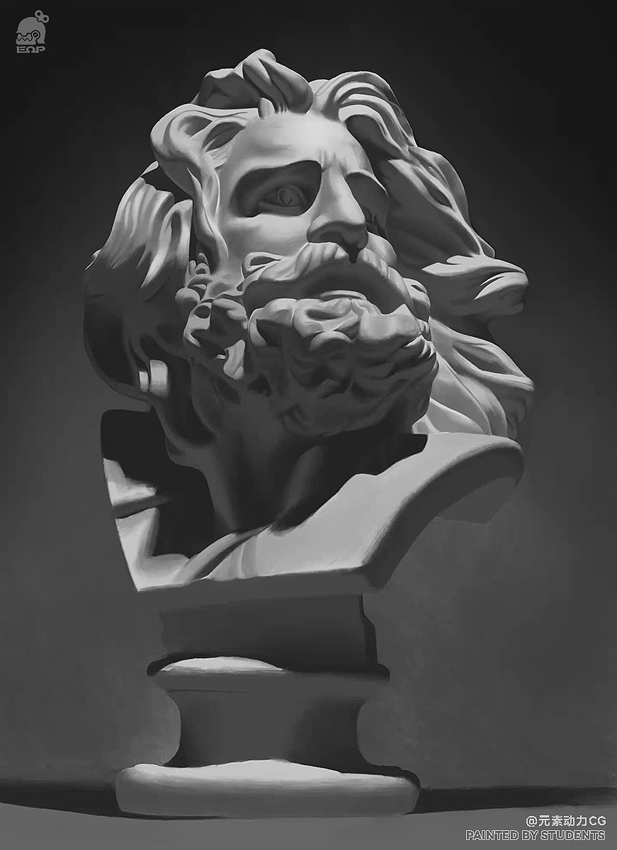 元素动力 | 研修班学员「石膏练习」作业（图ZMzA2OTkwODIw） - 创作习作 - 站酷设计师元素动力CG原创素材 - 站酷ZCOOL