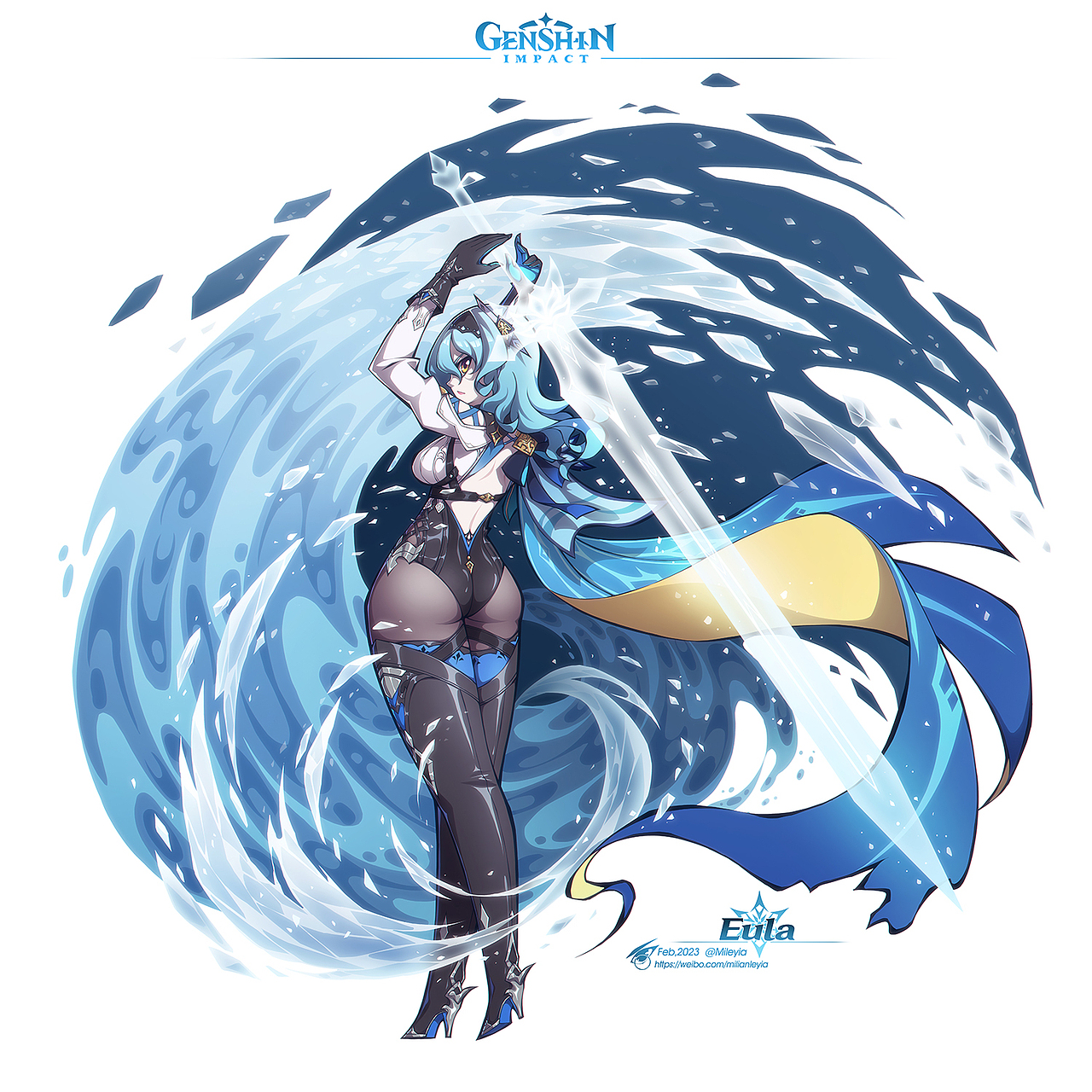 一年份的原神同人图