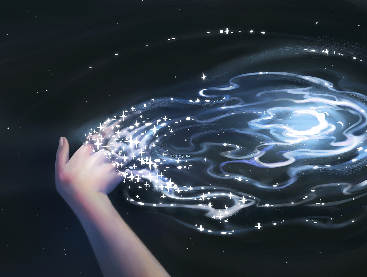 我在黑暗中寻找属于自己的光（图ZMzM2NTc2NDI4） - 商业插画 - 站酷设计师佳佳子_JIA原创素材 - 站酷ZCOOL