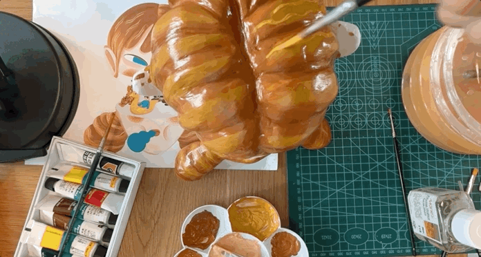 原创粘土作品《脑海中的游乐场》