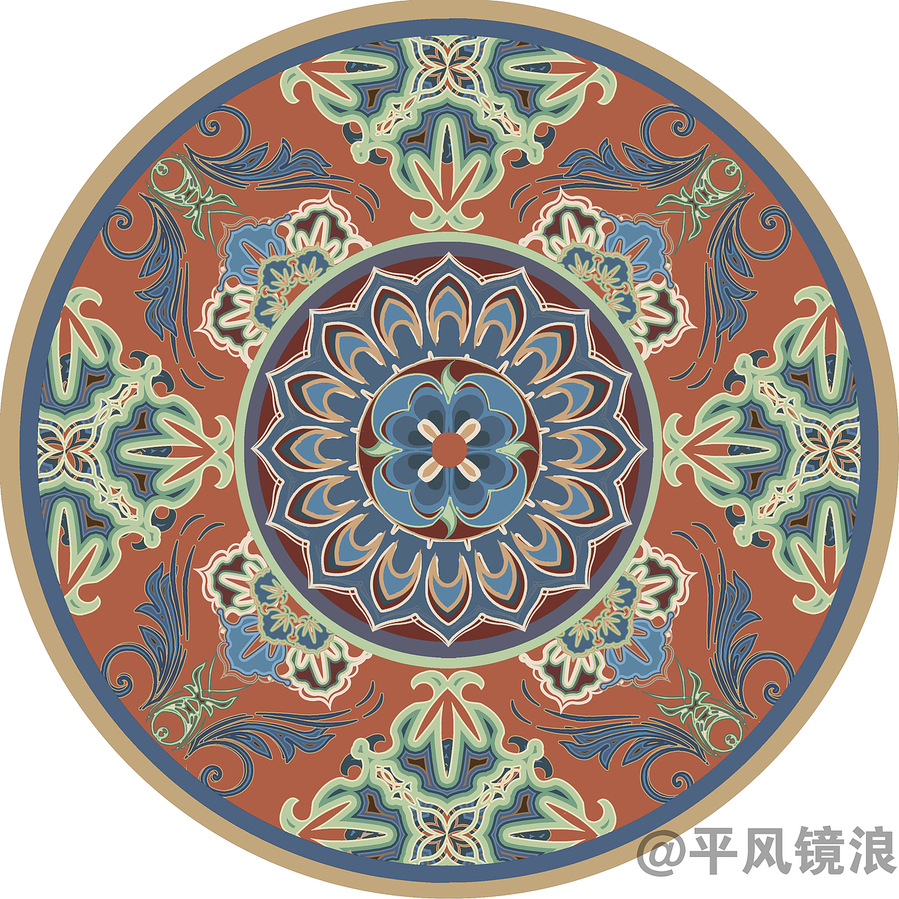 紋樣創(chuàng)作/基本型運(yùn)用/敦煌配色（圖ZMzMxMjQzMzI0） - 圖案 - 站酷設(shè)計(jì)師平風(fēng)鏡浪原創(chuàng)素材 - 站酷ZCOOL