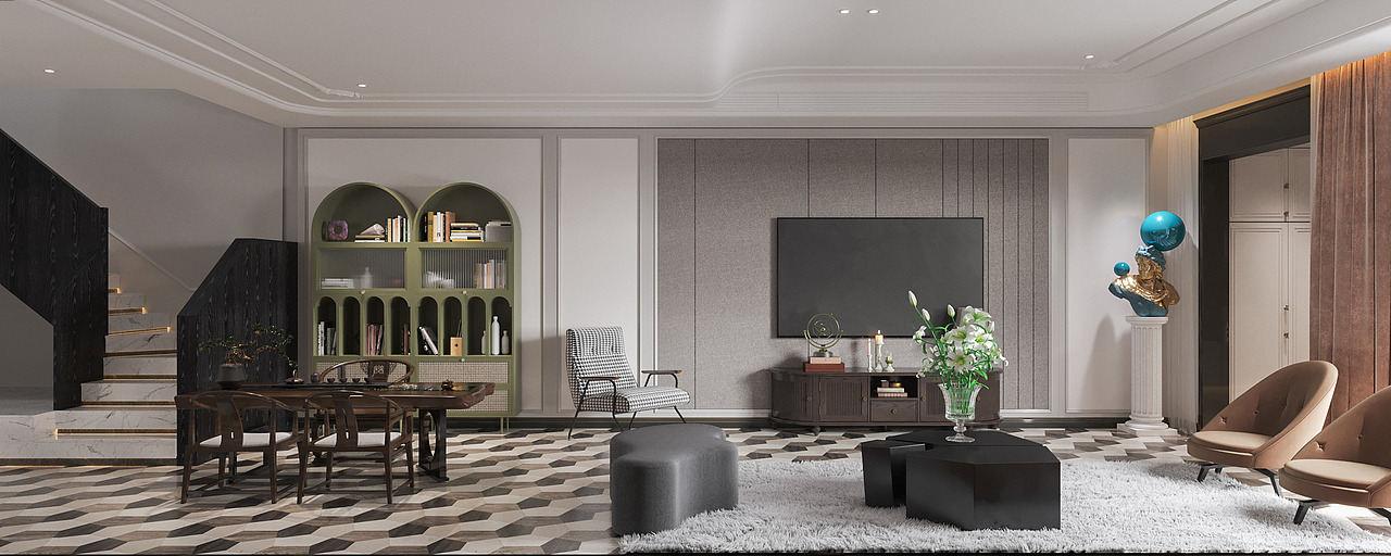 混搭三层小别墅