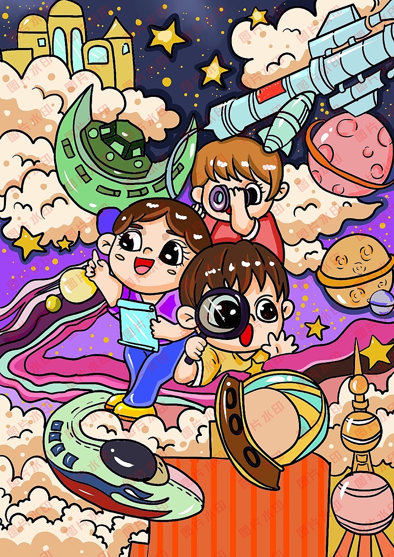 学生电脑绘画绘图作品信息素养活动作品制作设计2313