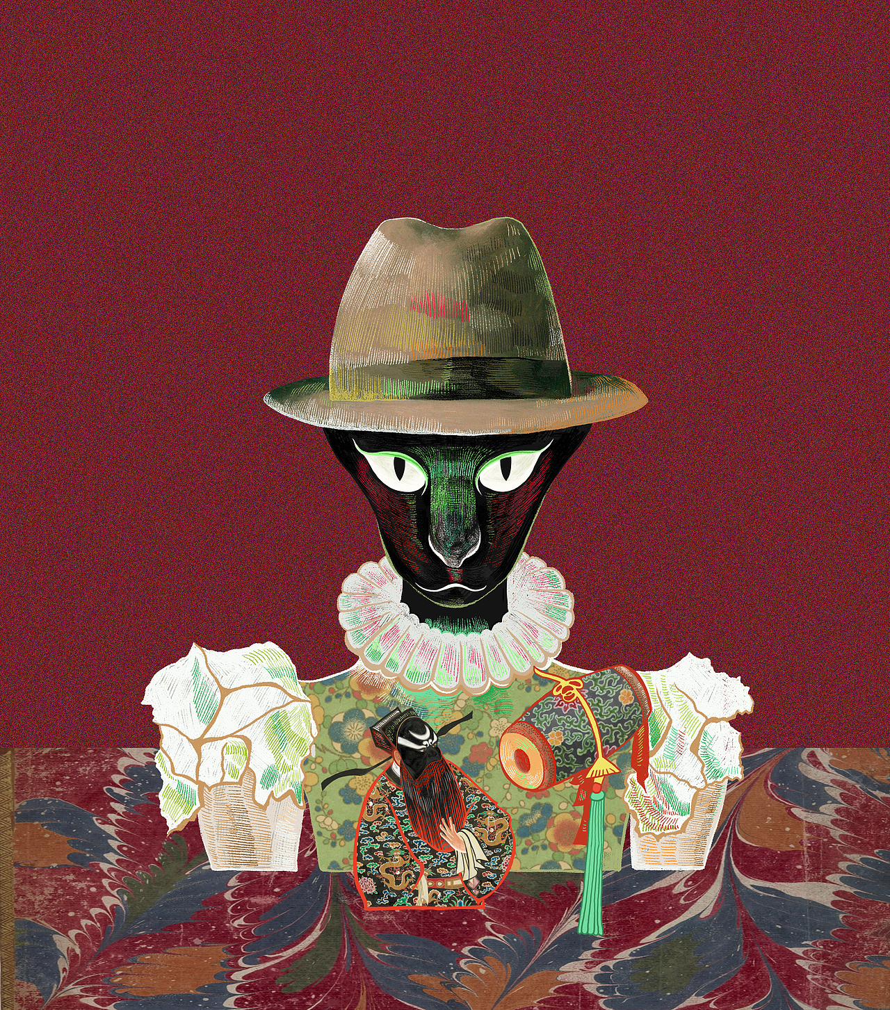 表现主义插画长卷:中国故事