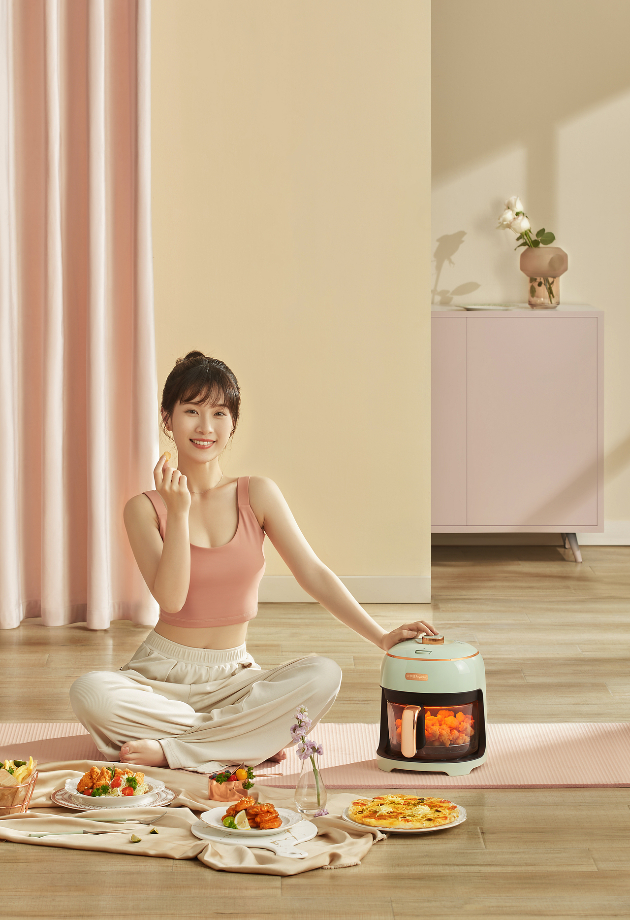 电商场景拍摄/荣事达空气炸锅 电炸锅 炸鸡（图ZMzEwNTc5MDc2） - 产品摄影 - 站酷设计师我叫大菠萝原创素材 - 站酷ZCOOL