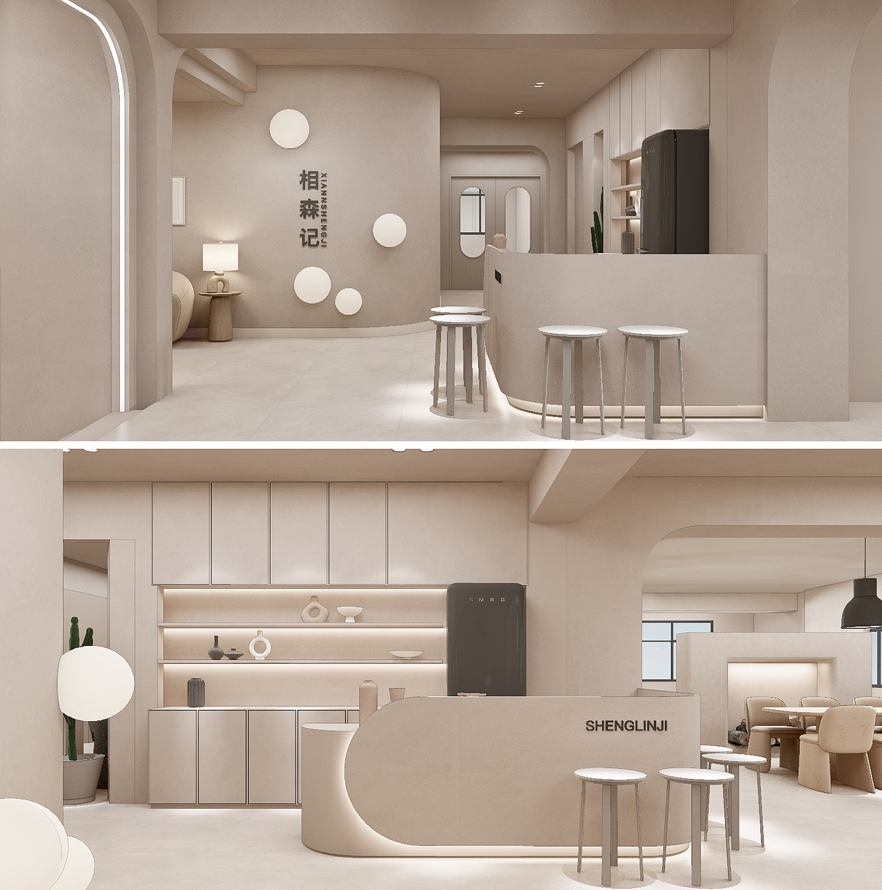 170平儿童摄影装修设计