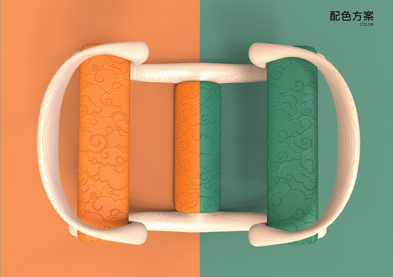 竹马——基于传统纹饰的少儿家具设计