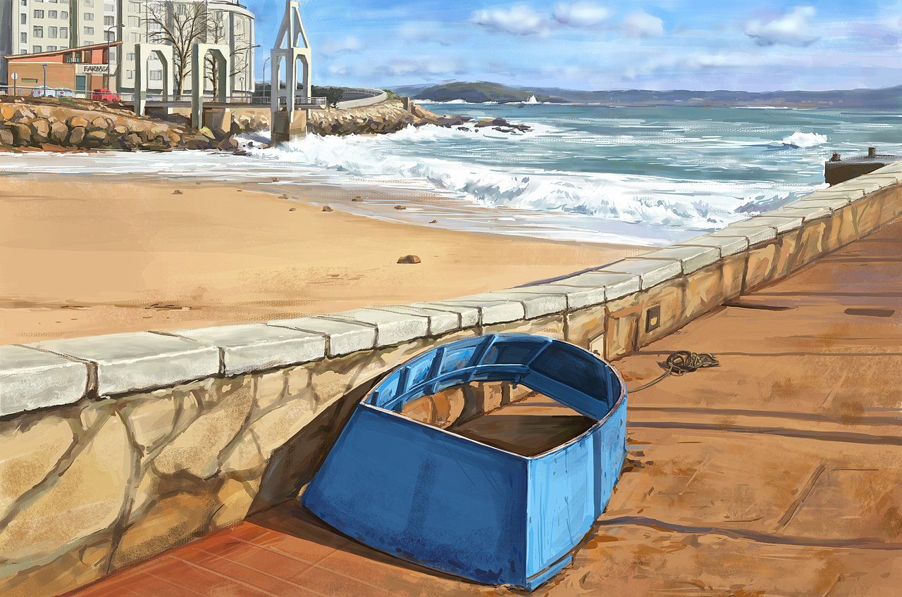 场景色彩速涂练习（图ZMzY2NTU5ODE2） - 创作习作 - 站酷设计师墨雨南烟原创素材 - 站酷ZCOOL