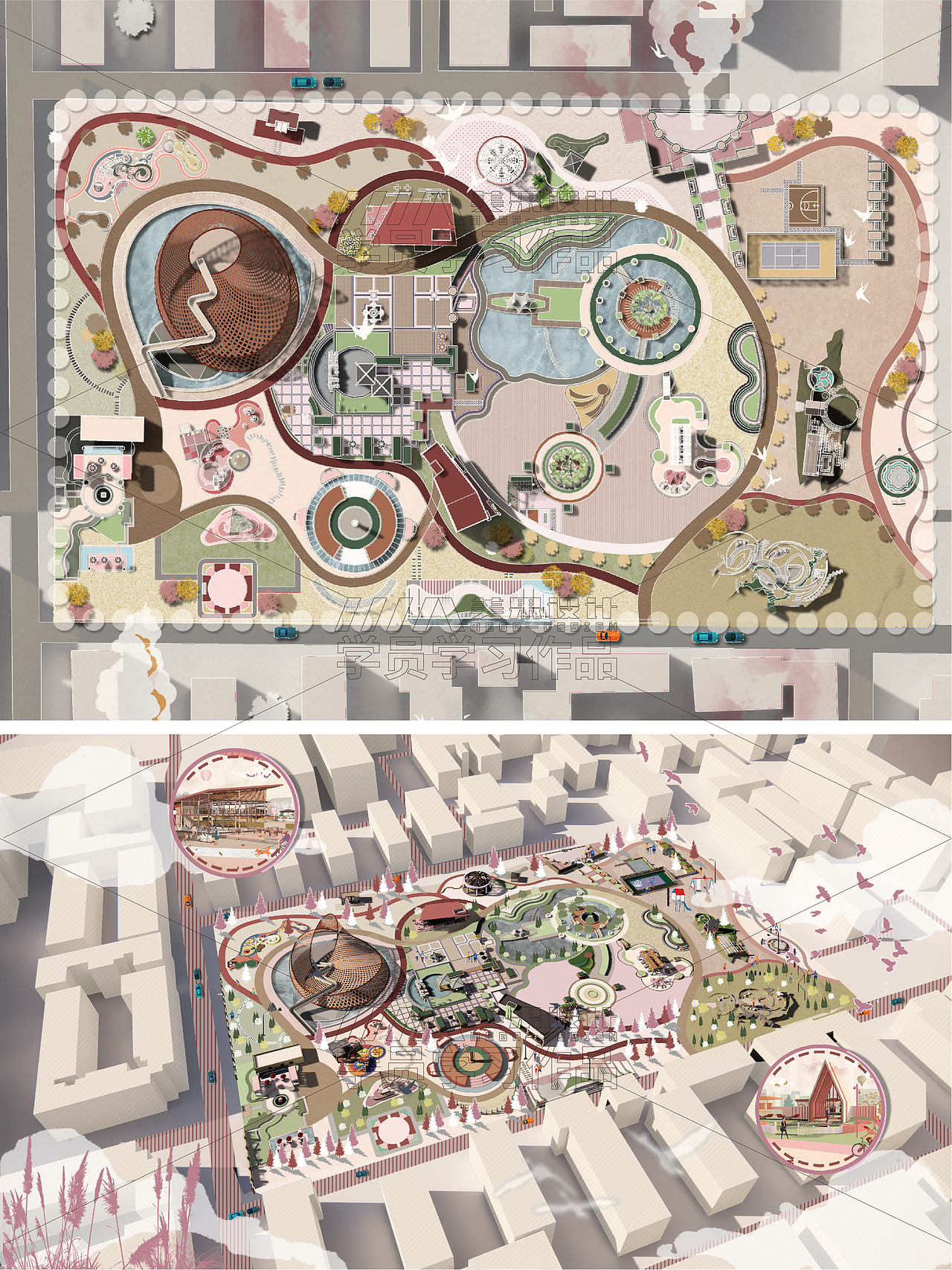 景观 | 环境艺术设计展板作图过程分享学习