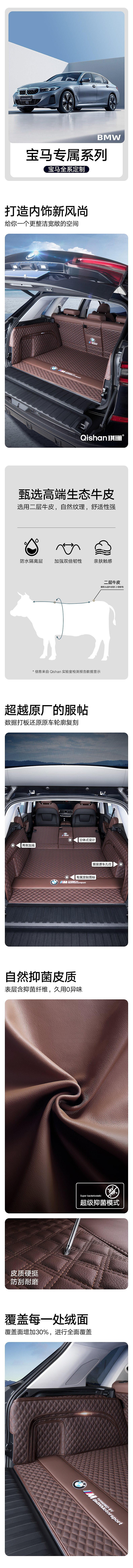 Qishan 宝马尾箱垫详情 汽车用品 详情页