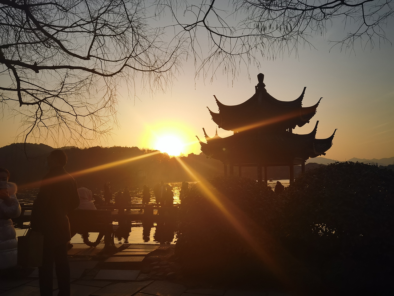 西湖-夕阳