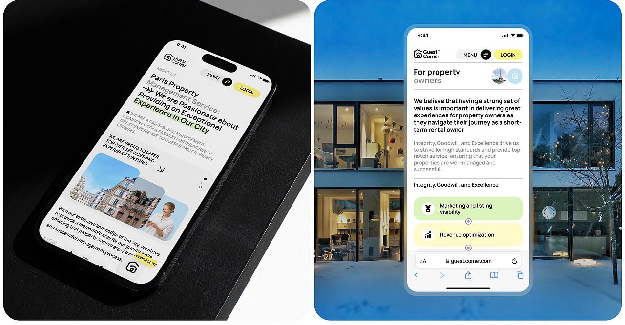 Guest Corner - UI/UX | 物业管理平台