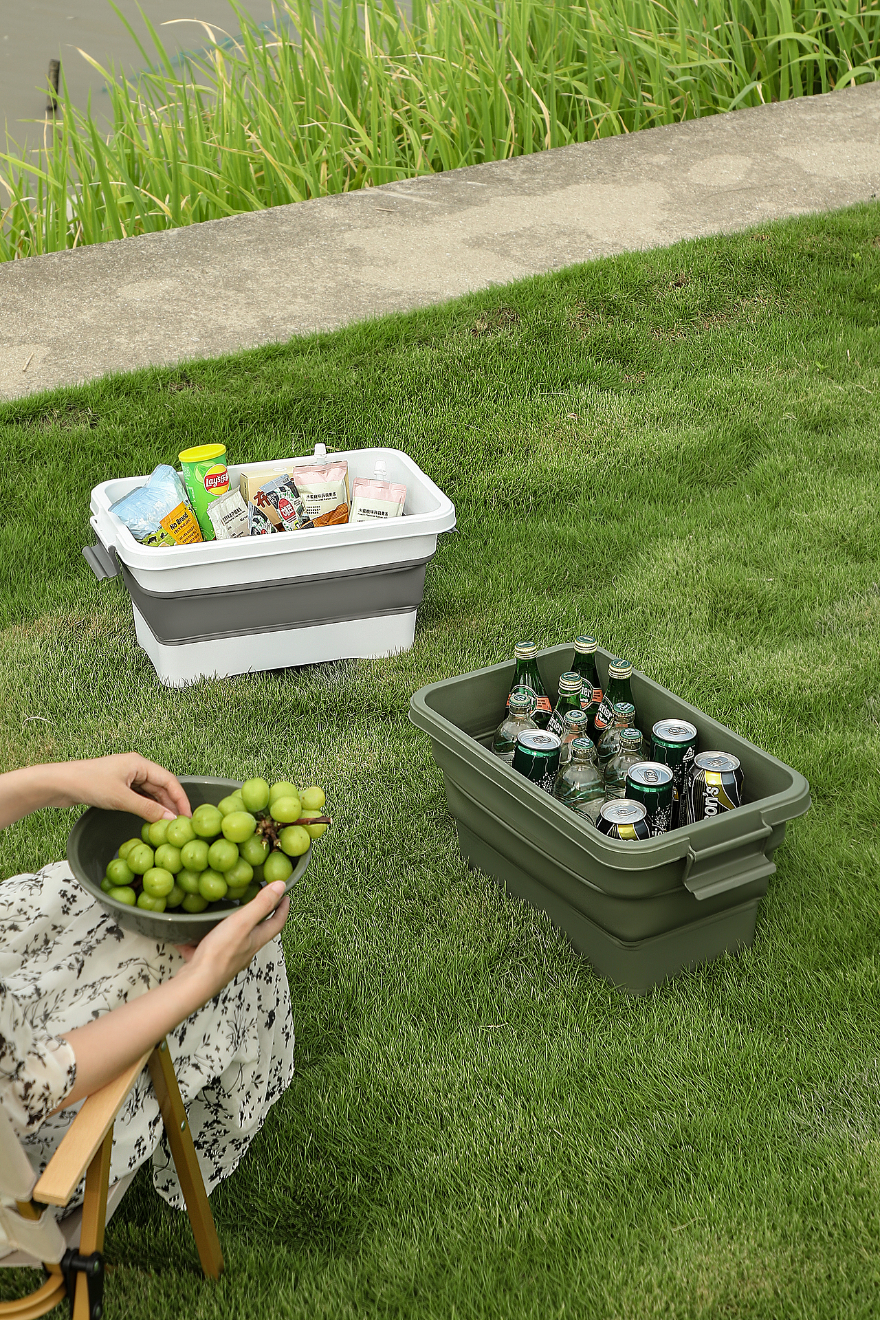 户外野营折叠收纳拍摄