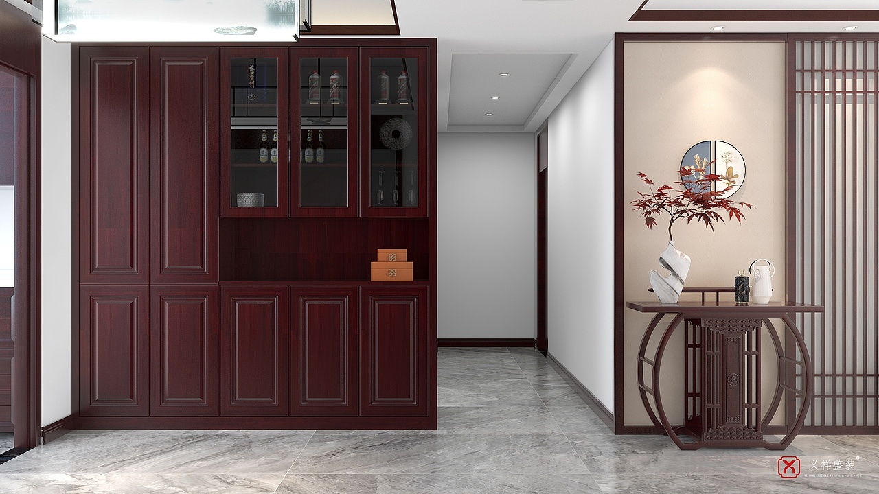 楓林麗景新中式（圖ZMzcwMjUxODg0） - 家裝設(shè)計 - 站酷設(shè)計師陳蔚2023原創(chuàng)素材 - 站酷ZCOOL