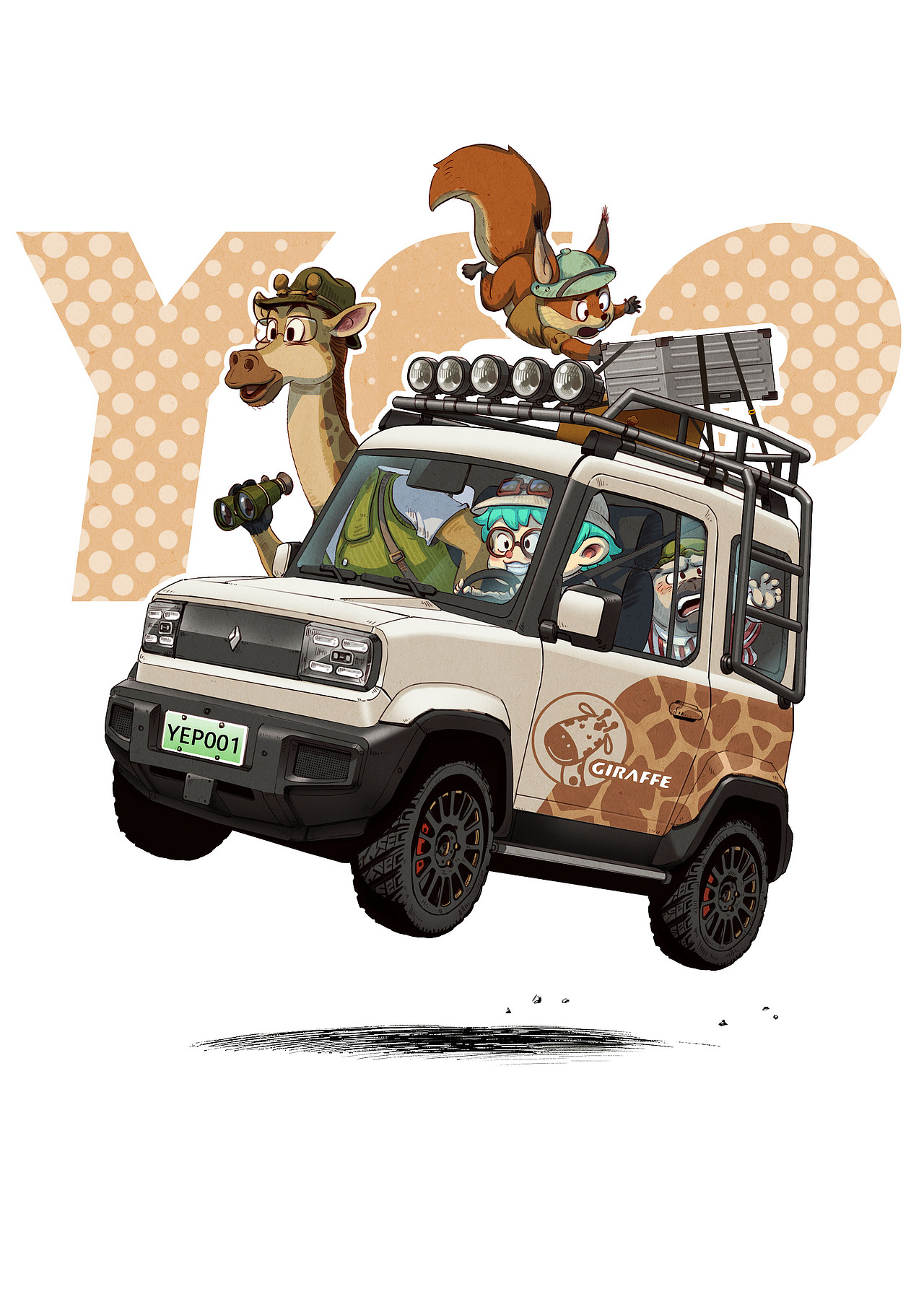 手绘宝骏悦也痛车