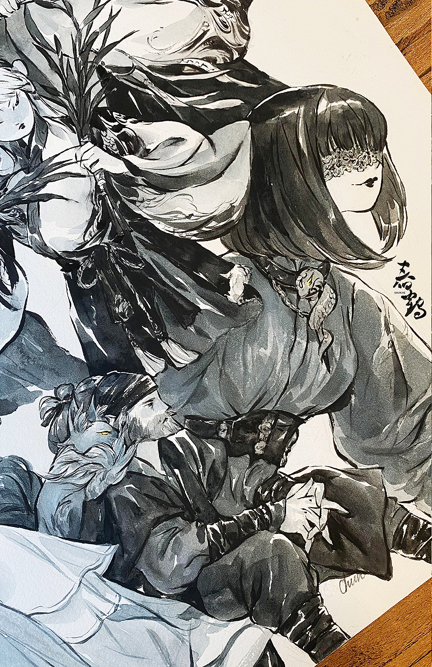 摸鱼画了一张4K练习（图ZMzI0ODY2NzM2） - 创作习作 - 站酷设计师春鹤原创素材 - 站酷ZCOOL