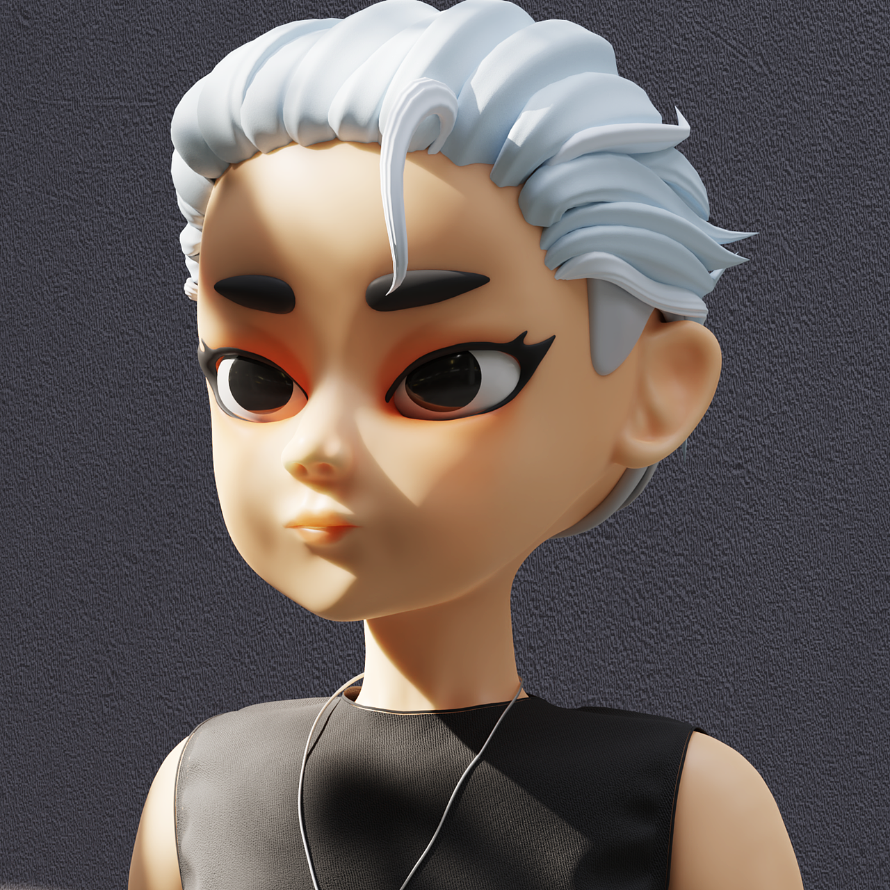 blender 人物头像